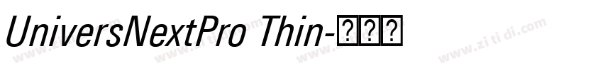 UniversNextPro Thin字体转换